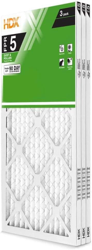 3-Pack 14x30x1 Air Filter MERV 8, Pleated HVAC AC Furnace Air Filters Replacement (Actual Size 13.75 x 29.75 x 0.75 in) Works in furnaces, HVAC, wall and ceiling vents