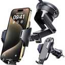 [True Military-Grade] Car Phone Holder VANMASS [Upgraded Strongest Suction&Clip] Cell Phone Mount for Dashboard Windshield Vent Kit, Truck Cradle Stand for iPhone 18 Pro Max 17 16 15 Android,Ink Black (Missing parts)