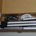 ONEMIX 42" LED Desk Lamp with Clamp, Architect Desk Light with Remote, Adjustable 4-Segment Bar, 1800LM Bright, Eye-Caring Desk Lamp for Home Office, Reading, Study, Dual Monitors, Easter (Black)