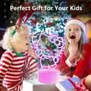 Cute Night Light for Kids - Anime Charater Kitty Cat Decor Lamp with 16 Colors Change, Remote, Dim Control, 3D Illusion LED Night Lights for Kids Gifts Party Birthday Decoration