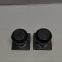 Haidms 8 Pieces Black Dummy Door Knob Closet Door Knobs, Matte Black Interior Door Knob Single Side Rectangle Panel (Dummy -4 Pack)