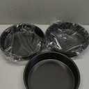 8 Round Cake Pans - 3PCS Nonstick Round Baking Cake Pan, Mold,Dish, Flan, Tin, Carbon Steel Baking Set, Essential Bakeware