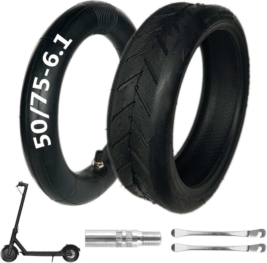 50/75-6.1 scooter tire Replacement, 8.5 Inch Tire and Tube Set,8 1/2×2 Tire and Inner Tubes, for Gotrax Gxl V2/Xiaomi M365/Pro/1S Electric Scooter [Non-Slip] [Shockproof]