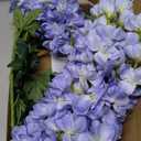 Blue Delphinium Artificial Flowers,5PCS Faux Larkspur Flowers 39" Long Stem Silk Flowers for Tall Vase Home Wedding Table Decor(Blue)