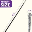 Spooktacular Creations Walking Cane Costume, Vintage Staff Prop Stick Accessories for Dress Canes, Party Costume for Adults and Kids (Black)
