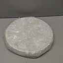 Mother of Pearl Decorative Serving Tray, 12 Inch Round Decorative Table Tray, Wood Coffee Table Ottoman Tray with Handles for Home Decor, Centerpiece Display,Tea, Breakfast