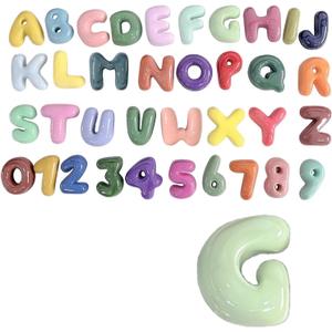 4 Inch Gypsum Letter or Number for Wall Decor, Single Alphabet or Digit for Home Decor Party Decoration Name Signs, Birthday Gifts for Boys Girls (Letter G)
