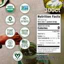 Stevia In The Raw Organic Stevia Sweetener Packets, 300 Ct, Zero Calorie Stevia Sugar Substitute Packets, No Erythritol or Artificial Flavors, USDA Organic, Non-GMO Project Verified, Vegan