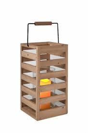 Decorative Indoor & Outdoor - Large Wooden Candle Lantern & Plant Stand for Holiday Decor, Farmhouse, Patio, Table | Golden Teak Finish