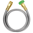 Heavy Duty Stainless Steel Short Garden Hose, Metal, Water Hose, Non Kink, Durable, Flexible, Lightweight
