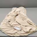 H.VERSAILTEX Velvet Stretch Couch Cushion Cover Plush Cushion Slipcover for Chair Loveseat Sofa Cushion Furniture Protector Seat Cushion Sofa Cover (3 Piece Sofa Cushion Covers, Ivory)