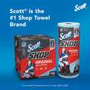 Scott Shop Original Blue Towels (55990), Large 9.4x11 Cloth-like Paper Towel, 4 packs of 6 (60 Sheets/Roll, 24 Big Rolls/Case, 1,440 Sheet Total)