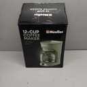 MELLERHOME 12-Cup Drip Green Coffee Maker, Borosilicate Carafe, Auto-Off, Reusable Filter, Anti-Drip, Keep-Warm Function, Clear Water Level Window, Green Kitchen Accessories & Dcor