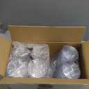 PLASTICPRO 9 oz Disposable Plastic Party Cups,Old fashioned Designed Tumblers, Crystal Clear (Clear With Silver Rim, 200)