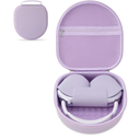 Case for Apple Airpods Max Headphones, Travel Portable Headphone Hard Case Cover Bag, Mesh Pouch with Zipper for Charger and Accessories (Purple)