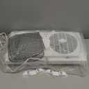 Comfort Zone 9-Inch 3-Speed Reversible Twin Window Fan  Dual Blade Window Exhaust Fan with Auto-Locking Expanders, 22.25" to 33" Wide  Tabletop Feet & Removable Bug Screen included (White)