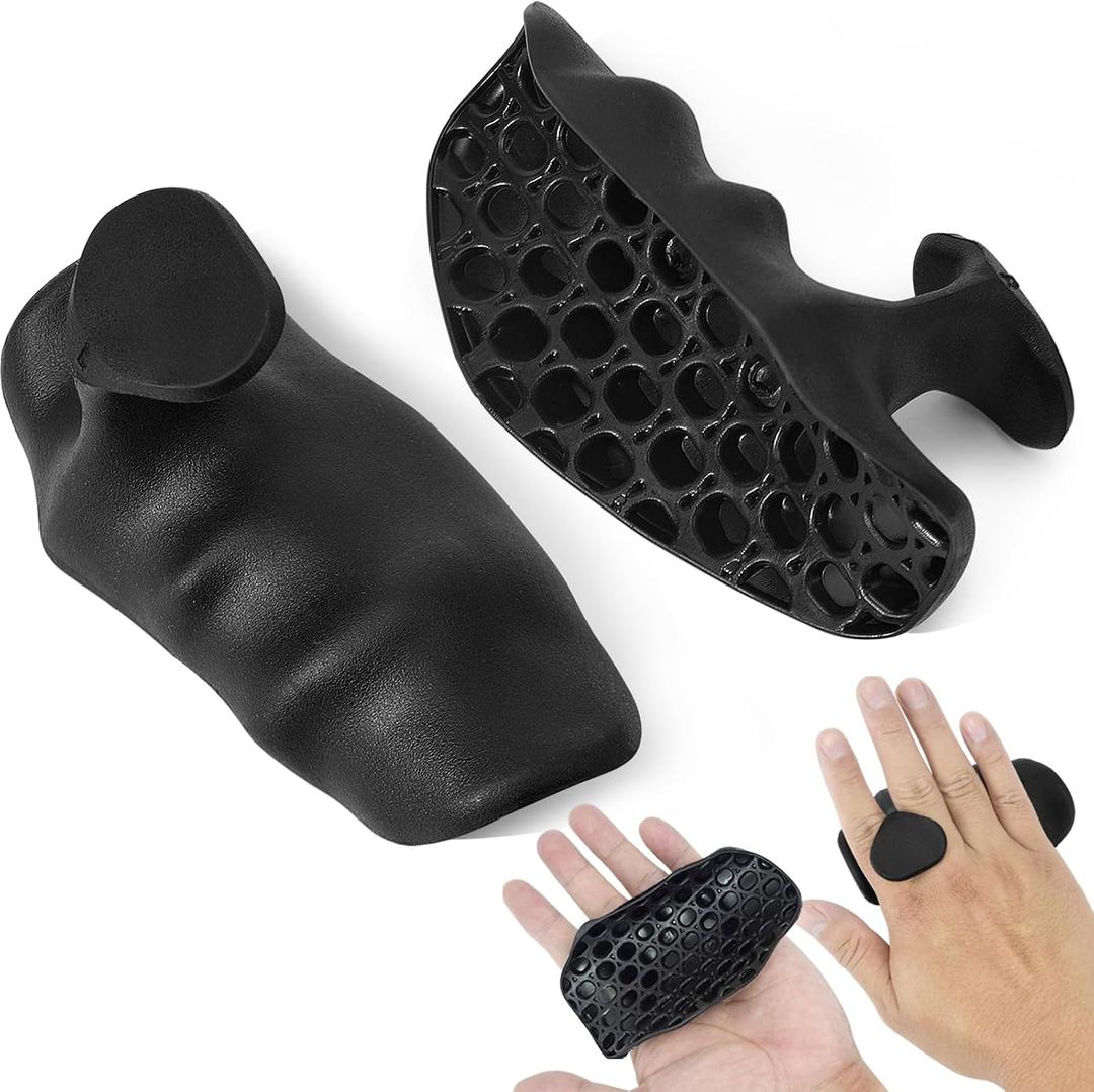 2 x Rubber Gym Grips for Weight Lifting Workout Grip for Men Women, One Size