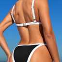 swimall Women's Triangle Bikini Set Sexy Brazilian Sporty Two Piece Swimsuit Cute Bathing Suit