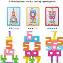 20PCS Wooden Number Building Blocks 1-10 - Montessori Math Stacking Number Blocks Toys with Counting Games, Bright Digital Building Blocks Friends of 10, STEM Learning Toys for Kids Ages 3-8