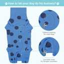 2-Pack Large Dog Surgery Recovery Suit Female/Male, Post Surgery Protective Wear with Pee Hole, Unisex Pet Surgical Vest for Wound Care, Spay/Neuter Healing (Blue+Pink)