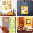 Suzile 30 Pcs Hello Fall Crafts kit Hanging Sign Thanksgiving Arts Bulk Fall Autumn Themed DIY Crafts Fun Holiday Activities Home Decorations (Squirrel)