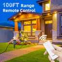 Outdoor Remote Control Power Strip, 25FT Extension Cord Waterproof, Independent Control Outlets, 6 Grounded Outlets for Outdoor Decorations, 14 AWG, 15A/1875W, ETL Listed (25 FT)