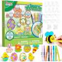 Klever Kits 18 Pcs Easter Suncatchers Crafts Set, Suncatcher Window Art Craft Kit for Kids Art & Home School Activities Party Favor Easter Party Supplies