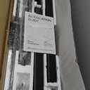 Claiks Electric Standing Desk, Adjustable Height Stand up Desk, 24x48 Inches Sit Stand Home Office Desk with Splice Board, Black Frame/Rustic Brown Top