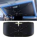 Nmoiss Windshield Sun Shade Umbrella [Vinyl Coating Heat Shield] Fit for Kia Sorento 2021-2026 Accessories, Protect Car from Sun Rays & Heat Damage Keep Cool and Protect Interior