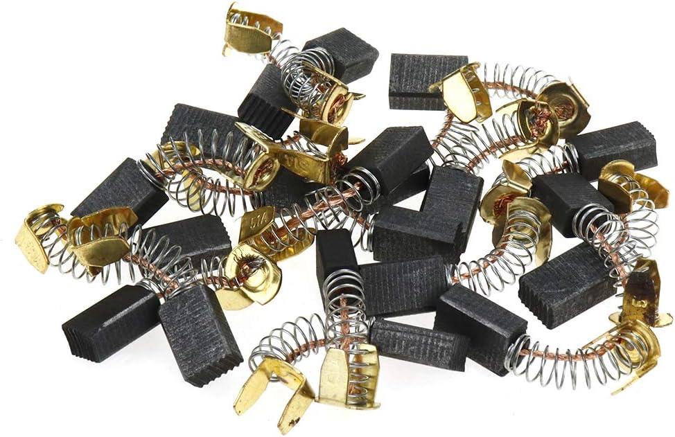 Carbon Brushes for Electric Motors Spare Part Repair 12mm x 8mm x 5mm - Pack of 20