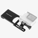 Aluminum Alloy Gimbal Splint Adapter Plate Updated Version Compatible for DJI MOZA/GPRO Series/EKEN Action Camera Stabilizers Action Camera Selfie Handle