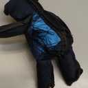 Unbreakable Bear Dog Toy for Aggressive Chewers Dog Companion Dog Toy Squeaky Stuffed Plush Dog Toys for Heavy Chewers (Dark Blue)