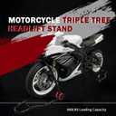 Motorcycle Head Lift Stand, Front Triple Tree Stand 660LBS Load Capacity Front Wheel Lift Stand