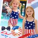 Zando Girls Bathing Suit - Cute Toddler Swimsuit Girl Adjustable One Piece Swimwear for Summer Beach Wear, size 6-7 Years