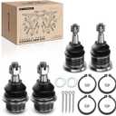 A-Premium Set of 4, Front Upper & Lower Ball Joints Kit, Compatible with Chevrolet Silverado 1500 & 1500 Classic, Tahoe, Suburban, Express 1500 & 2500, Avalanche, GMC Yukon, Sierra, Cadillac Escalade