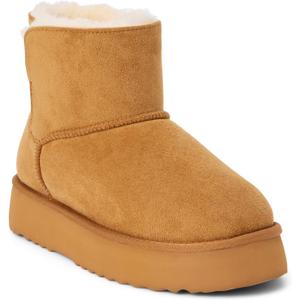 BEACH by Matisse Womens Yukon Round Toe Pull On Platform Casual Boots Ankle Low Heel 1-2" (Beige, S)