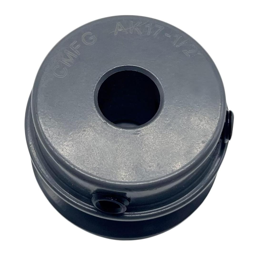 AK17-1/2 v Belt Pulley, 1.75 inch OD, 1/2 Inch Bore, Cast Iron Material, AK Single Groove Motor Pulley for "A" or "4L" or "3L" Belts