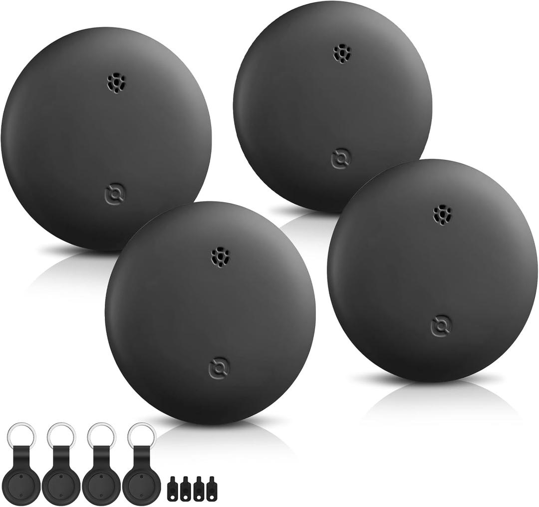 Air Tracker Tag-4 Pack Works with Apple Find My (iOS Only), Bluetooth Tracker Tag Keys Finder Tracking Tags Item Locator with Sounds Smart Tag Keys Item Finders Smart Tag for Keys