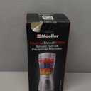 Mueller Smoothie Blender for Smoothies - Personal Blender for Shakes, Frozen Drinks, Baby Food & More, 15oz Travel Cup and Lid, Durable Stainless Steel Blades for Powerful Blending Performance, White