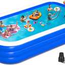 Extra Large Inflatable Pool for Family, 180'' x 76'' x 22'' Full-Sized Blow Up Pool for Adults, Oversized Thickened Inflatable Swimming Pool for Summer Water Party Backyard Garden Lawn