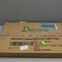 Bed Desk Height Adjustable, Bed Laptop Table with USB/Storage Drawer/Cup Holder/Tablet Stand/Book Shelf, Foldable Breakfast Tray Portable for Reading Writing, Bed, Sofa & Floor, Wood, Pink