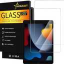 2 Pack Screen Protector for iPad 10.2, Tempered Glass Film Compatible with iPad 9th Generation 10.2 Inch 2021/2020/2019 Anti-Scratch Sensitive Dropproof Screen Protector for iPad 8th/7th Gen