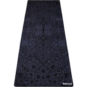 Reetual, The Yoga Mat That Adores Sweat | Premium Hot Yoga Mat Non Slip Towel Combo - with Carrying Strap | Eco Friendly | Designed for Bikram, Hot Yoga, Ashtanga, Vinyasa, Power (Gothika)
