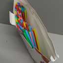 [100 Pcs] Biodegradable Compostable Disposable Colorful Straws - PLA Plant Based Drinking Straws for Juice Coffee Cocktail Cold Drinks (8.25" LongX0.23" Wide)