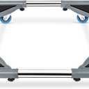 SPACECARE Mini Fridge Stand Furniture Dolly Mobile Roller with 4 Locking Wheels-Base Adjustable Refrigerator Washing Machine Stand Moving Cart- Appliance Dolly Cart Roller Pedestal -Grey (Gray)