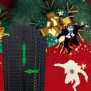 2 x 2025 Advent Calendar, Wooden Diehard Advent Calendar Dropped Nakatomi Plaza Tabletop Christmas Countdown Calendar Ornament for Kids Adults Home Decoration (Black-A)