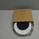 ALHAKIN 10x Magnifying Makeup Mirror, 8 Inch Tabletop Mirror Double Sided with Magnification, Swivel Make Up Mirror for Bathroom, Black