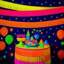 Tingjoo 12 Pack 120ft Neon Glow Party Decorations, Pink Orange Fringe Garland Streamers for Sunset Party Decor, Blacklight Neon Foil Backdrop Banner for Graduation Birthday Supplies, Multihued
