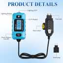 Automotive Circuit Fault Probe Tester, 20A 48V High Precision Current Tester, 2 in 1 Wire Tracer Short Finder, Car Relay Tester with LED Display and Front Light