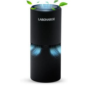 LabCharge Compact Air Purifier - Covers 250 Sq Ft - Ideal for Bedroom or Dorm Room - Silent HEPA Filter Captures Dust and Pollutants - Portable, Mini Air Purifier for Small Spaces